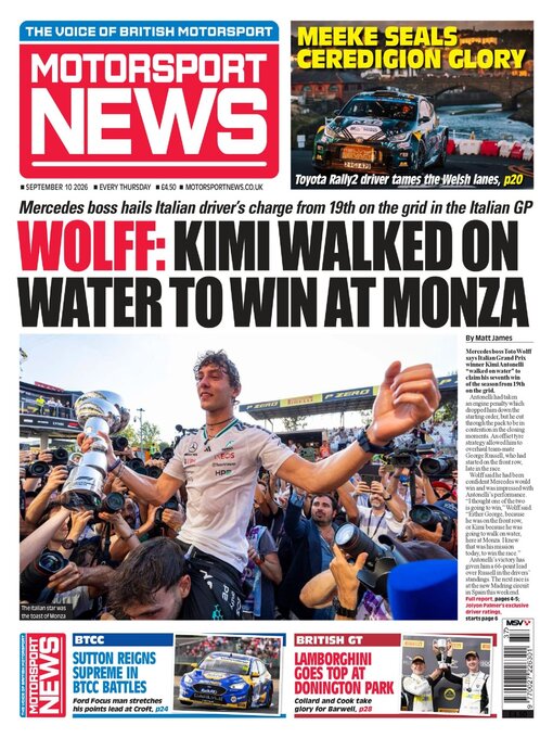 Cover image for Motorsport News